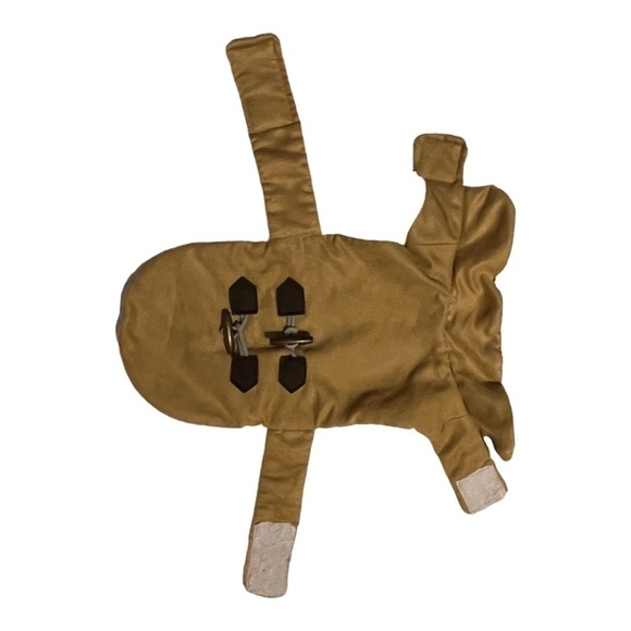 𝅺DOG coat, camel microsuede toggle button accent Sherpa lining M - Picture 3 of 8